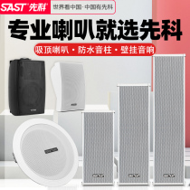  Xianke ceiling ceiling speaker Ceiling audio Public broadcasting waterproof sound column Wall-mounted speaker Restaurant convenience store