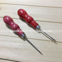 Hot Pins Old Wood Handle Crochet Hook Needle Cone Fur Wire Sweater Knitted Needle Hook Cap Scarf Common Shoe Repair Shoe Repair Tool