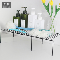 Japanese wrought iron kitchen layered shelf cabinet dish rack kitchen utensils drain storage rack household compartment shelf