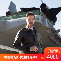 American Origin Cockpit usa A2 bomber jacket slim fit flight jacket Motorcycle leather leather jacket