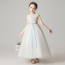 Girls Children Puff yarn high-end princess dress Catwalk little host piano performance suit Girl birthday dress skirt