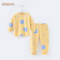 Small shell baby boy clothing lingerie suit pure cotton new male baby autumn clothes autumn pants girl full cotton bottom clothes