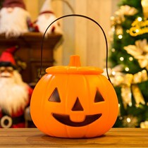 Halloween gift pumpkin lantern portable lantern children toy Halloween decorative props candy basket