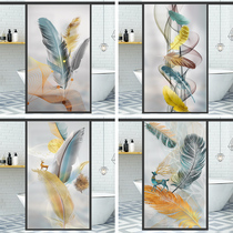 Window sticker Anti-light washroom Sliding Door Glass Cling Glass Anti-Peep Window Sticker Frosted Bathroom Balcony Trim