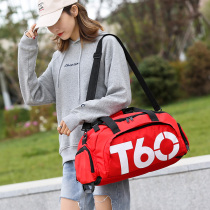 Large-capacity portable travel bag shoulder sports bag fitness bag yoga bag shoe space one-shoulder travel bag