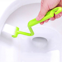 Large Number S Type Toilet Brush Bending Brushed Toilet Clear Side Dead End Cleaning Brush Toilet Brush Multipurpose