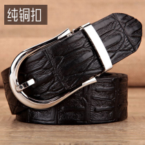 Premium Men's Genuine Leather All Match Pin Buckle Belt Top Plain Cowhide Belt Business Casual Pants Belt Luxury