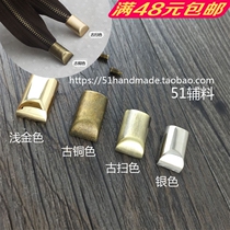 Retro classic style metal zipped tail clip matching screw handmade cloth art DIY luggage bag with accessories 51 accessories