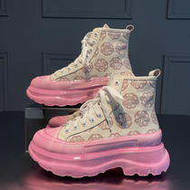 High help shoes ins Chains 2022 New womens shoes Spring fall exploits 100 hitch bottom heightening casual sports shoes