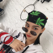 Maple Leaf Korean Sports Headscarf Male Personality ins Hair Belt Female Sweat Street Hip Hop Street Dance Headband