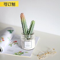 (Mountain tree) simulation fleshy potted text Nordic plant art photo props creative home ins green plant ornaments