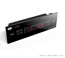 Double temperature double control Embedded with lighting electronic thermostat switch Commercial refrigerator RC-3204 four six door temperature control