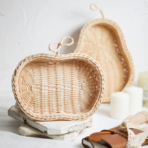 Sakura on the flower Indonesian White Vine hand-made fruit basket picnic basket bread basket needle basket cute basket