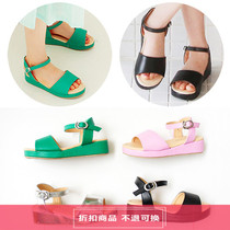 Xiaoma Constellation@Korea imported childrens wear peach childrens candy-colored buckle comfortable sandals 0426