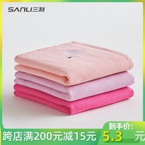 Sanli A cotton candy color absorbent face household towel cute cartoon children towel children towel