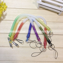 Long transparent mobile phone lanyard mobile phone chain anti-Lost Spring rope keychain spring mobile phone with mobile phone accessories