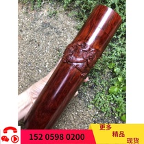 Fuzhi incense barrel Indian leaflet red sandalwood characteristic crafts Whole material handmade without patchwork High-end collectibles