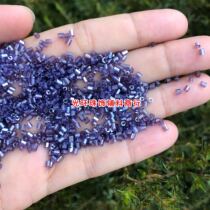 2mm-12mm Glossy grape purple bead tube dress Wedding hand-sewn tube bead purple bamboo tube DIY material