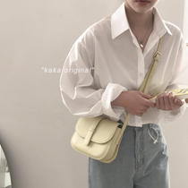 Cone Koery genuine leather 100 hitch satchel bag for womens winter 2022 new wave fashion foreign air single shoulder saddle bag