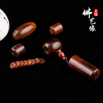 Natural whole set of red buffalo corner accessories cylindrical pendant diamond stars moon Bodhi Buddha Pearl suit DIY accessories