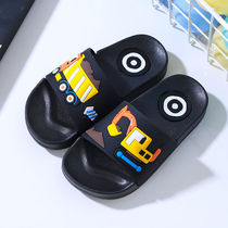 Childrens slippers Summer cartoon slippers Boy and girl home slippers Indoor baby soft-soled slippers