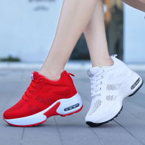 Square dance shoes women wear wild red drag shoes dance inside high shoes soft bottom ghost dance special shoes