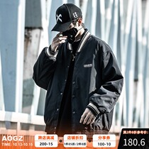 Xiaobin National Tide baseball uniforms mens winter New thick jacket jacket jacket short back print cotton tide