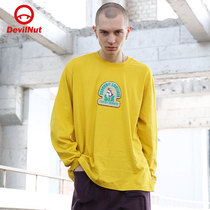 DEVIL NUT Tide brand demon 21 autumn and winter New Men and women couples long sleeve T-wilderness dart guest ATO