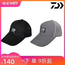 DAIWA Dayiwa black laser fishing hat DCN-9209C half mesh hat fashion breathable sun visor