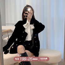 ski byTannin corduroy coat female Korean version of loose 2021 Autumn New Net red senior sense temperament top