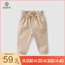 Girl Pants Spring Summer Thin Trousers Baby Outside Wearing New Kids Baby Casual Pants 100 Hitch Children Fit Straight Fit Pants