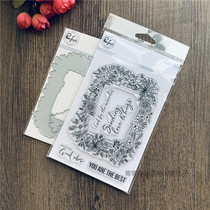 Pink Fresh Studio Flower Decorative Frame Floral Frame Imported Transparent Seal