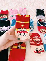 Japans original single treasure socks childrens socks combed cotton summer thin cotton bread Superman short tube small three-dimensional flip
