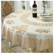 Round pvc tablecloth diameter 210cm large 130cm 150cm 180cm round tablecloth waterproof