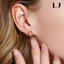 little joys925 silver gold-plated sun earrings original niche design simple fashion light luxury gift