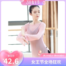 Small Jasmine Dance Suit Web Yarn Blouse Ballet body Practice Costume for adult female folk dance Classical Dance Dress