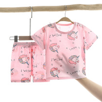 Children short sleeve suit 2022 new summer pure cotton t-shirt baby boy girl clothes Korean version baby clothes