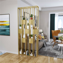 Nordic screen partition Living room Modern minimalist entrance to the family GENGUAN NETS RED PARTITION WALL SHIELDED LIGHT AND LUXURIOUS DECORATIVE SHELVE