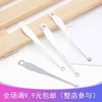 Adult children dig ear spoons stainless steel hollowing spoons ears pickpocketing scoop ear cleaning tools 9 9
