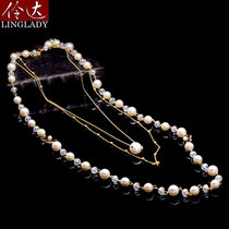 Lingda sweater chain long Joker simple autumn winter necklace female rose jewelry gift choker female