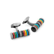 King of British cufflinks Tateossian light luxury RT cylindrical colored enamel sleeves mens shirt cufflinks