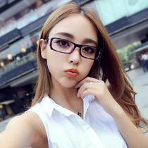 Ultra light glasses frame Joker wide margin glasses outdoor Harajuku wind eye protection flat mirror plane ultra light personality 0 degrees