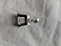 Silver plated metal flute head clip suitable for the profile flute to make a note when the flute head model Xinjiang does not ship