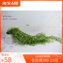 Modern minimalist Xuanguan catering shop white vase hanging decoration pendulum piece simulation flower fake flower simulation flower decoration