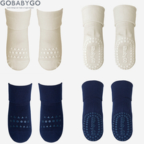 Spot Danish GoBabyGo men and women baby bamboo fiber socks baby floor socks antibacterial anti-mite anti-skid socks