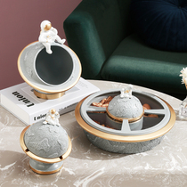 Nordic light extravagant air-dried fruit plate with lid luxury high-end candy box living room household coffee table nut plate melon seeds snacks