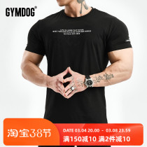 GYMDOG high elastic fitness clothes mens summer running training speed dry round collar sports short sleeves T-shirt tights