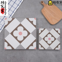 Nordic ins antique pink small flower tiles 200x300 toilet bathroom wall balcony kitchen floor non-slip tile