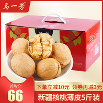 Xinjiang specialty original paper walnut casual snacks nuts 5kg bulk new thin leather walnut gift bag
