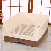 Dog toilet with drawer type three-sided wall thickened and raised to prevent splashing dog pee basin dog toilet pet supplies
